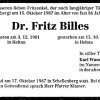 Billes Fritz 1901-1987 Todesanzeige